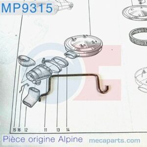 Epingle filtre à air GTA D500  60 01 008 057